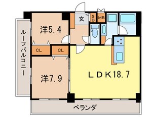 デルファ－レ西宮の物件間取画像